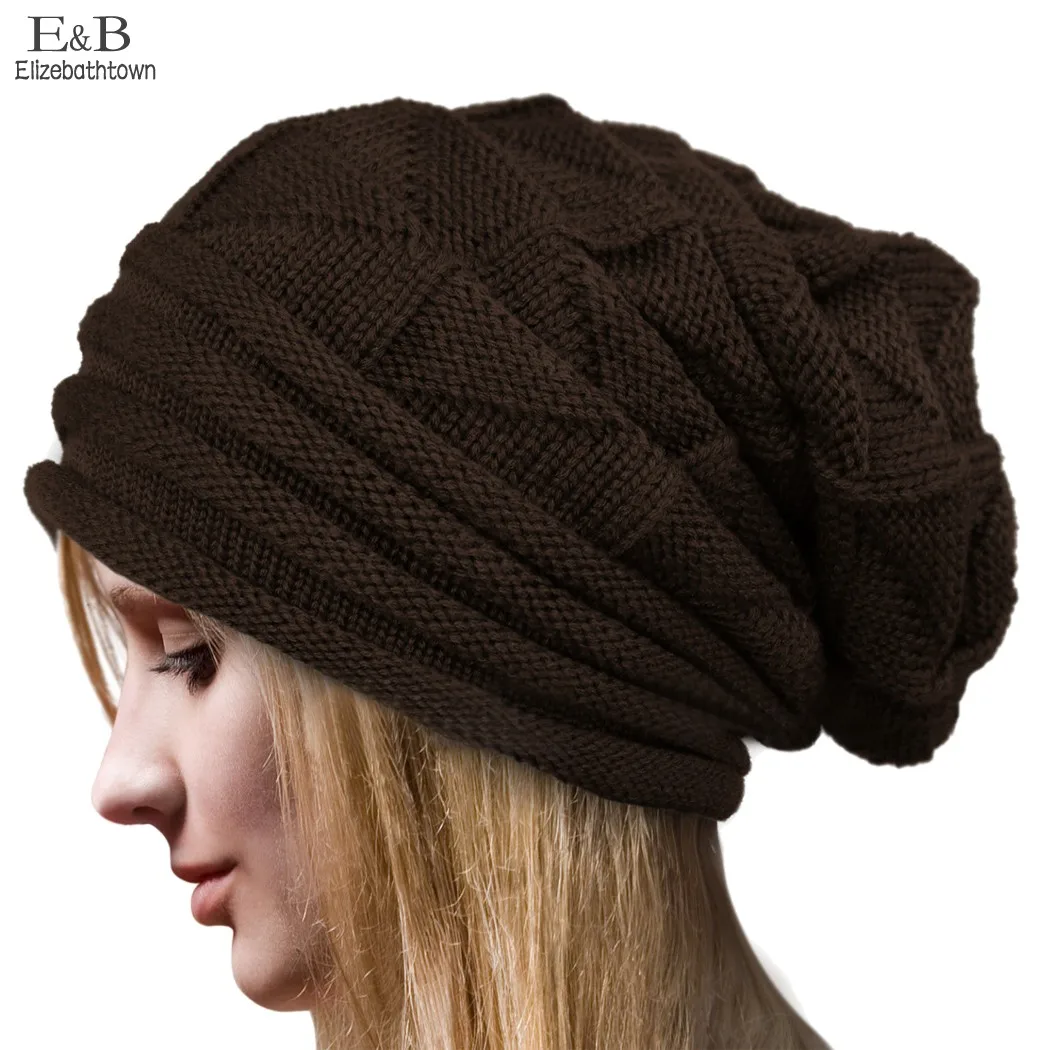 European Style Elegant Women Hat Winter Fall Beanies Knit Crochet Hats