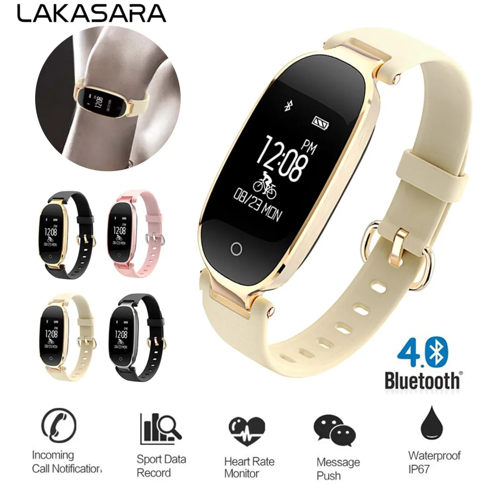 

Bluetooth S3 Smart Watch Fashion Women Ladies Heart Rate Monitor Fitness Tracker Sport Wristband Smart Watches for Android IOS