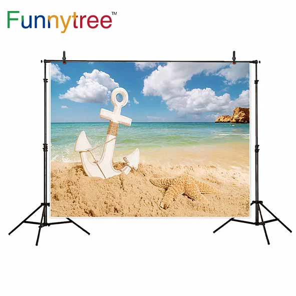 Фоны Funnytree для фотостудии море пляж лето природа Парусная звезда небо фотография
