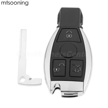 

mtsooning 3 Buttons Smart Remote Key Fob 433MHz BGA Chip Blade For 2000-2017 Mercedes-Benz A E S G CLK SLK ML Classes