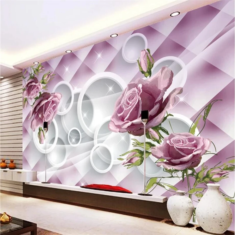 beibehang 3d wallpaper murals custom living room bedroom polygons 3d