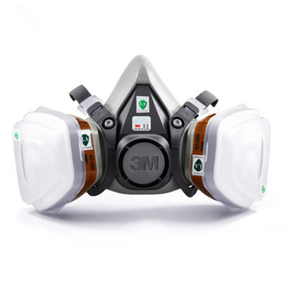 3M KN95 респиратор-Пылезащитная маска, гарнитура 6200+ 2091 анти-сажевые фильтры, Пылезащитная маска, противотуманные и дымчатые PM2.5 защитные маски
