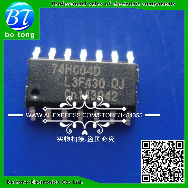 

100pcs free shipping 74HC04D 74HC04 SN74HC04D SOP-14 Inverters Hex Inverter 2-6V 130 ns new original