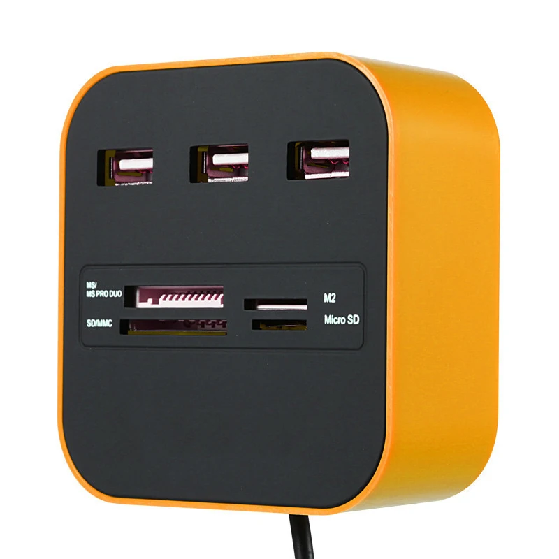 USB кард-ридер расширитель многофункциональный памяти OTG Micro SD TF USB 2,0 кардридер kaartlezer lector de tarjetas lecteur carte sd - Цвет: as the picture shows