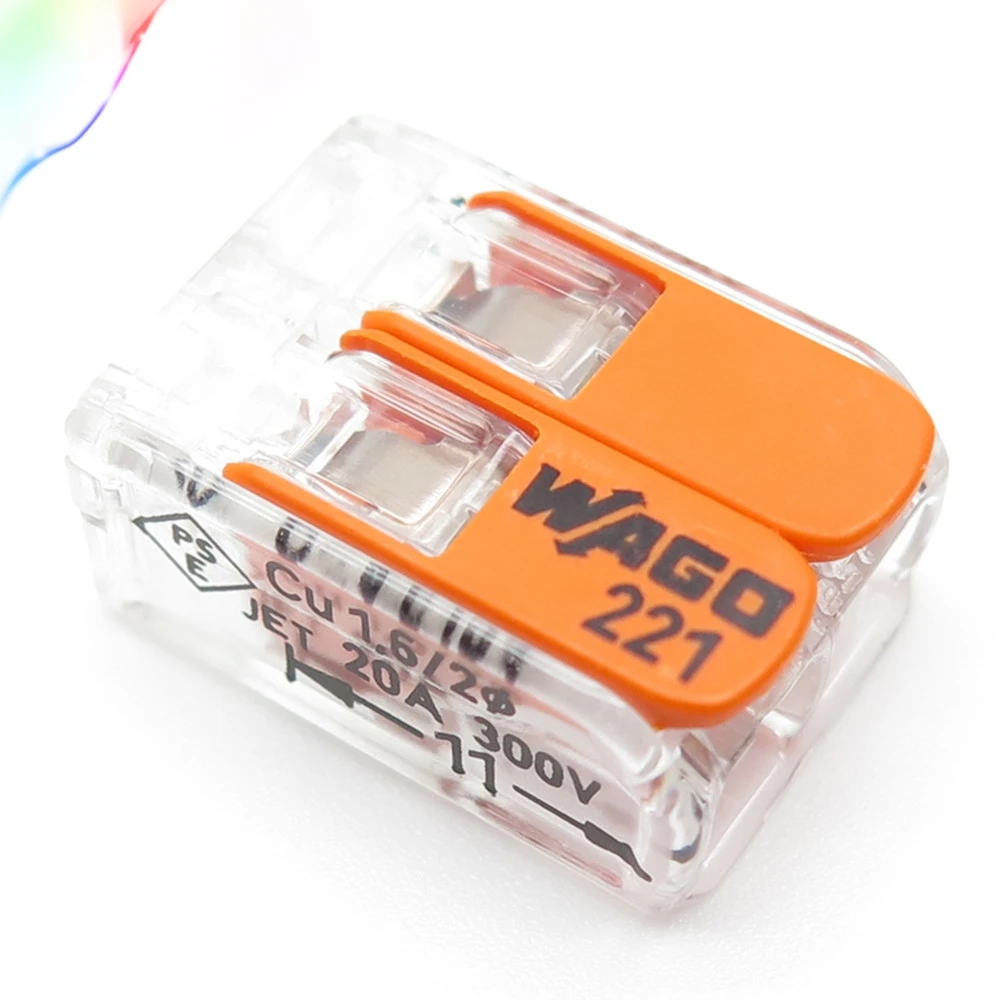 

10pcs New German original WAGO terminal universal compact wire connector 221-412 2-hole