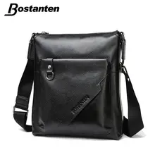 Bostanten Vintage-Mode Männer Messenger Bags Echtem Leder Lässig Männlich Umhängetasche Crossbody Taschen männer Reisetaschen Handtasche