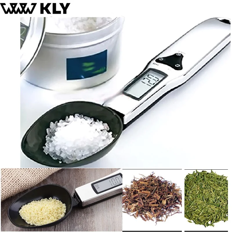

300g/0.1g 500g/0.1g Portable LCD Digital Kitchen Scale Measuring Spoon Gram Electronic Spoon Weight Volumn Bulk Food Scale