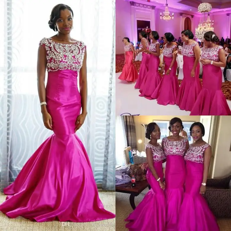 High Quality Wholesale fuchsia bridesmaids dresses from China fuchsia