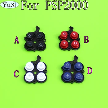 

YuXi Right Conductive Rubber Buttons Key Pad Set Repair Replacement for Sony PSP2000 Slim Console D Pads
