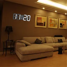 Large LED Digital Wall Clock Time Display