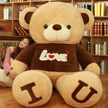 Grande urso de pelúcia, 80/100cm, eu te amo, urso de pelúcia, adorável, grande, enchido, urso de pelúcia, boneco, amante crianças brinquedo presente de aniversário para a namorada
