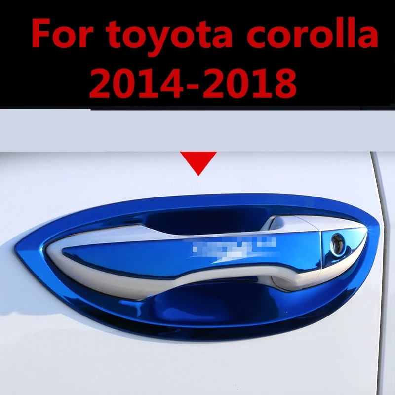 Для toyota corolla 2014-2018 форма автомобиля внешняя Дверная ручка Крышка дверная чаша