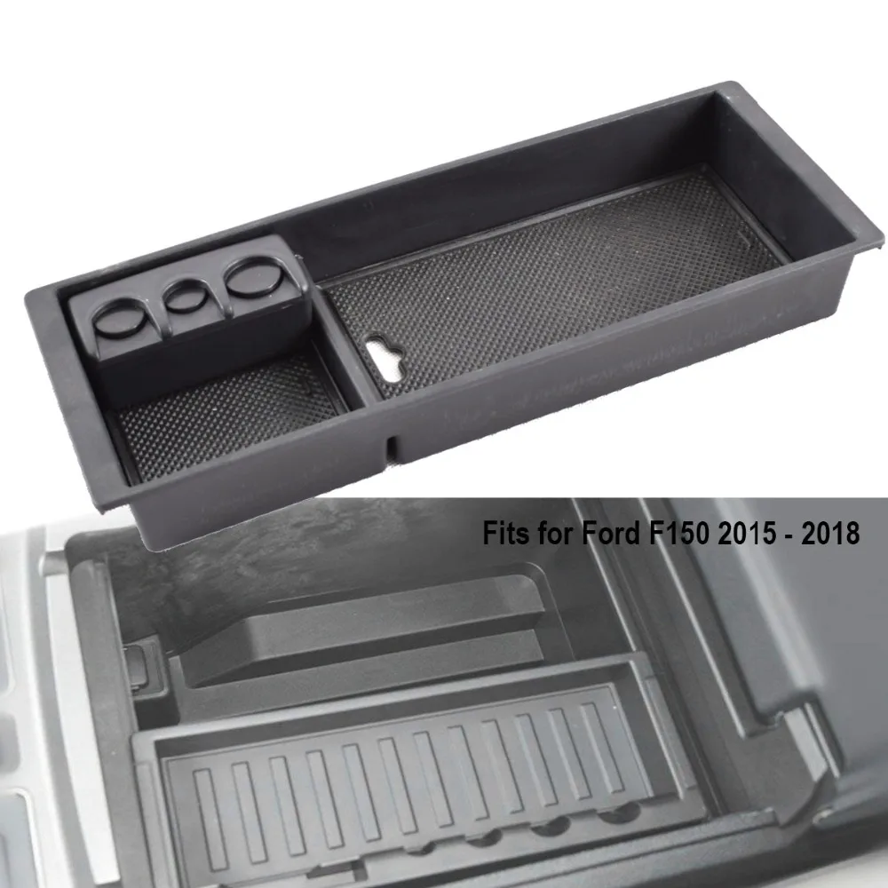 For Ford F-150 F150 2015-2019 Interior Armrest Storage Box Center Console Tray
