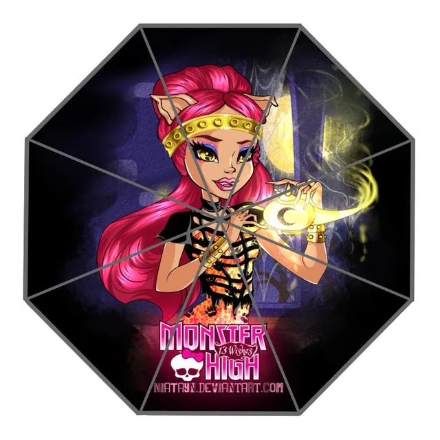 Custom Monster High Umbrellas New Arrive Useful Foldable Sunny and Rainy Sunscreen Umbrellain