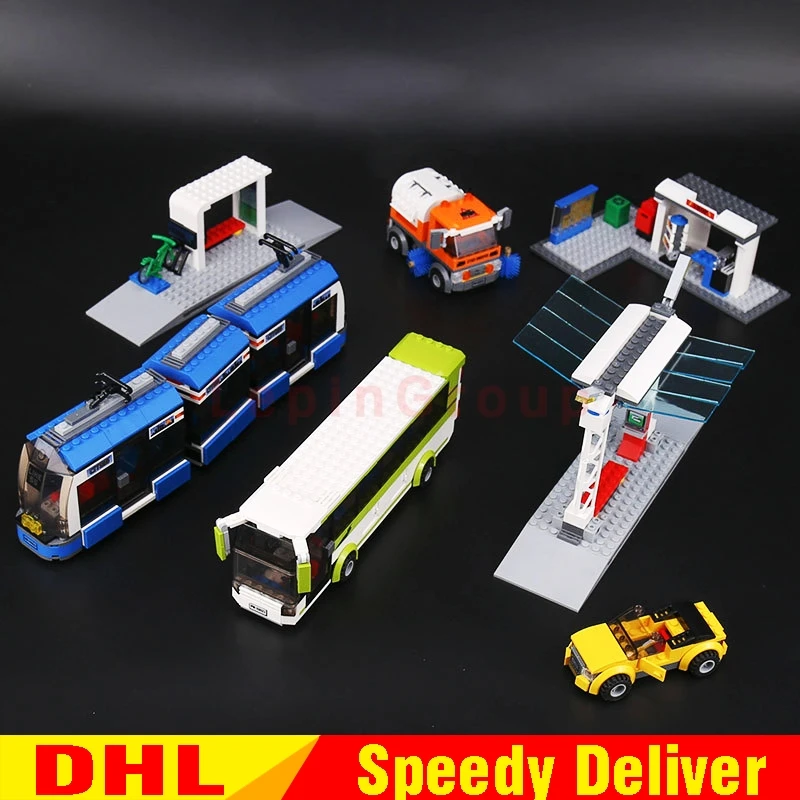 LP Blocks 02023 the City Public Transport Station Set Compatible LPings