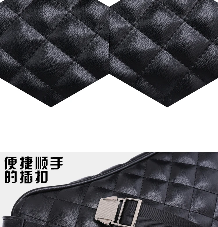 Тренд дизайн полоса Lingge жемчужная цепь Pu кожаная поясная сумка для женщин поясная сумка чехол для телефона поясная сумка