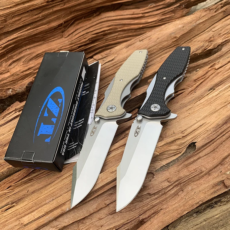 

New ZT Tactical pocket 8CR13MOVfolding knife full steel sheet outdoor Hiking Camping Folding Knife Collection tool