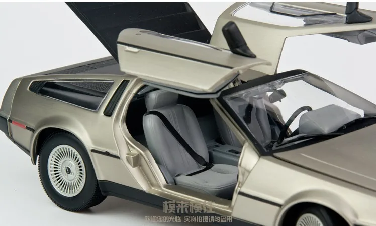 1:18 Масштаб Назад в будущее фильмы прототип модели автомобилей delorean DMC-12 scifi модель автомобиля рождественский подарок