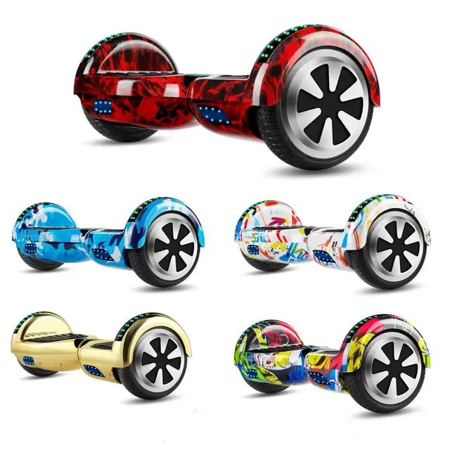 US $130.50 Electric Scooters 65 Inch Hoverboard Bluetooth LED Lights SelfBalancing Scooters Two Wheels Balan