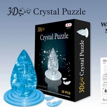 Игрушек! Новое поступление, горячая Распродажа 3D кристаллическая головоломка капли воды модель DIY смешная игра творческий подарок 1 шт