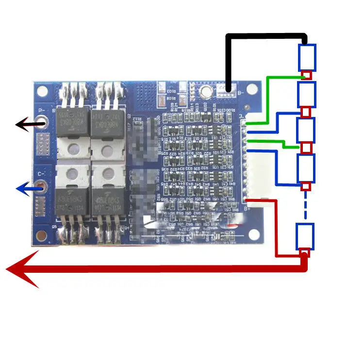 3S -10S Φ 6s 7s 8s 20A BMS PCM 18650 Защитная плата литий-ионной батареи 36 В LiPo F/ 103450 17500 16670 |