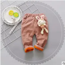 Г. новые вельветовые штаны для девочек на осень и зиму кашемировые брюки для девочек Теплые штаны для малышей детские штаны 0-4T