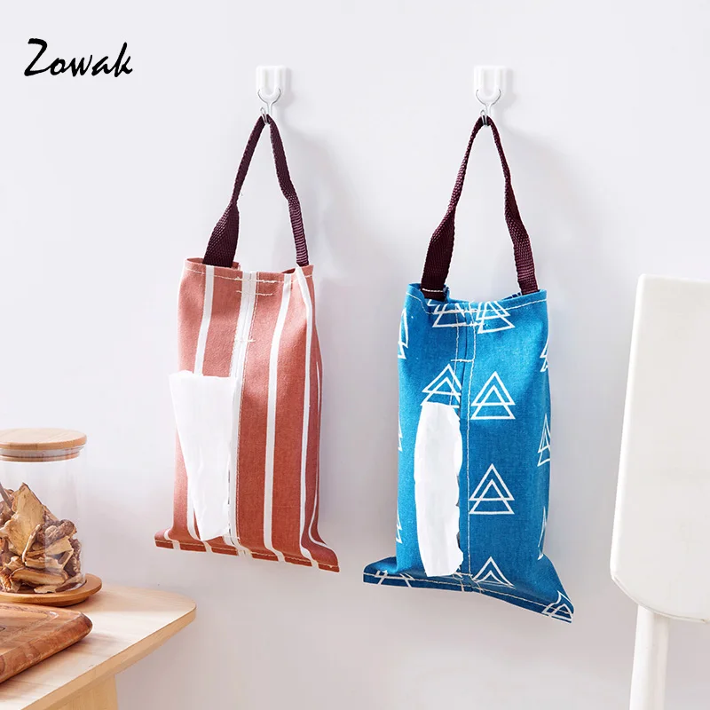 

Cloth Car Tissue Holder Tissue Box Removable Paper Hanging Holder Towel Bag Tissue Case Toilet Paper Roll Cotton Linen Hanging