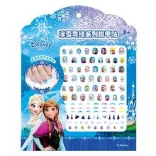Подлинная Большой Дисней Принцесса Замороженные Девушка наклейки для ногтей водостойкие мультфильм детские Ногтей игрушка из лоскутков