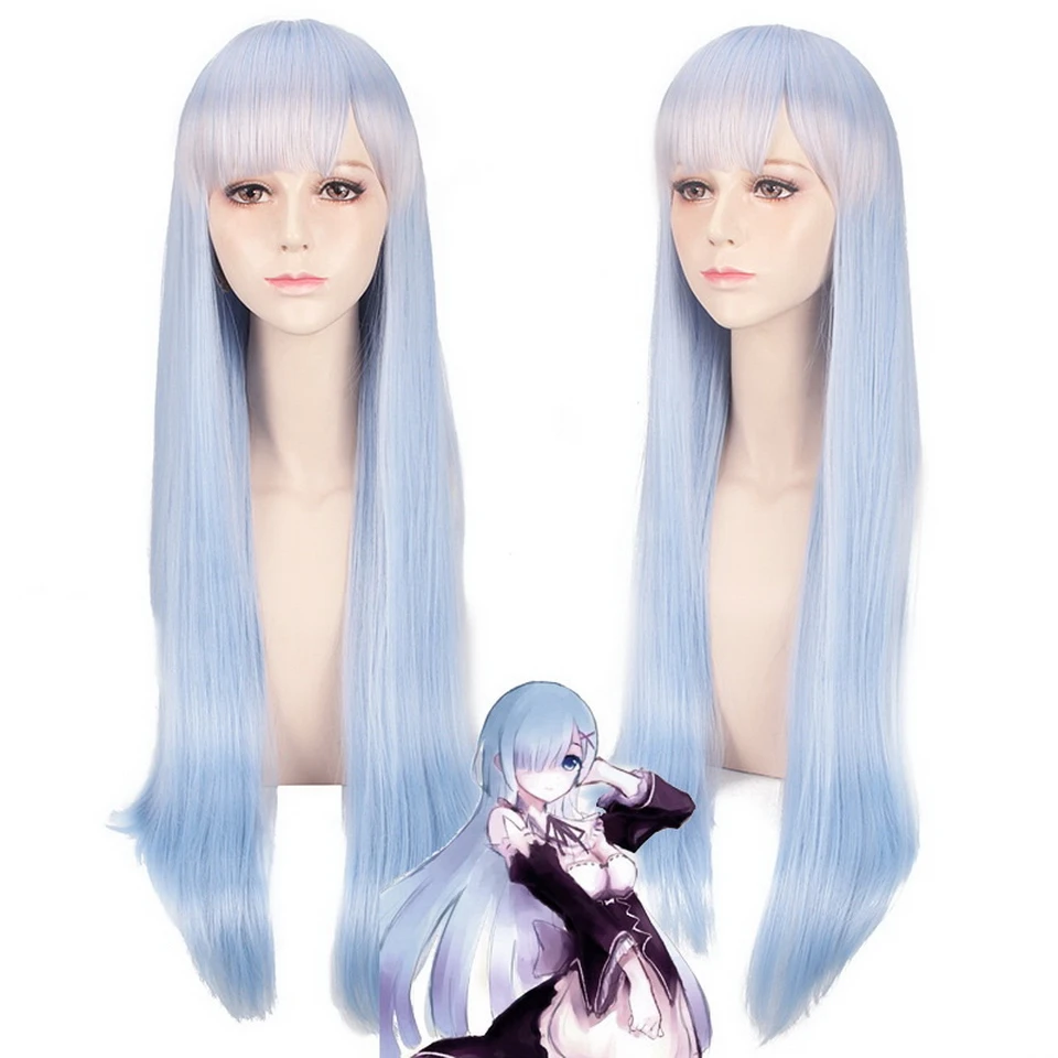 anime cosplay Life in a different world from zero Rem Ram costume wig JPLH102 