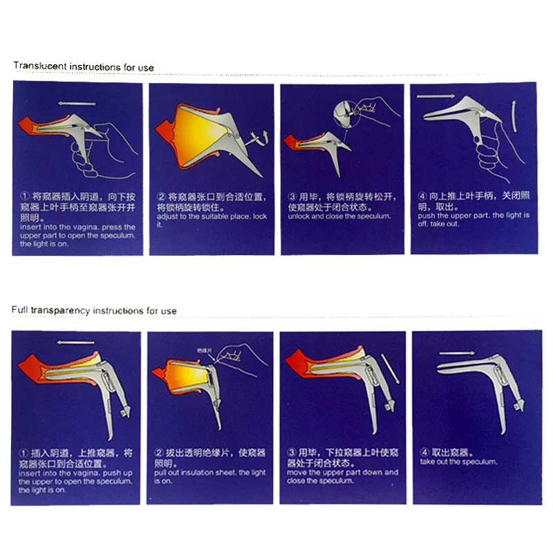 2шт анальный вагинальный расширитель одноразовая пластиковая Вагина устройство расширения Colposcopy speculuum медицинская Женская гигиена