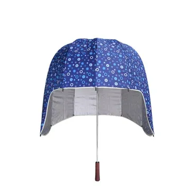 Модный детский зонт на шлем, ветрозащитный зонтик для дождя, для мужчин и женщин, Неавтоматические зонты с длинной ручкой, солнцезащитный крем, высокое качество - Цвет: BM40-03