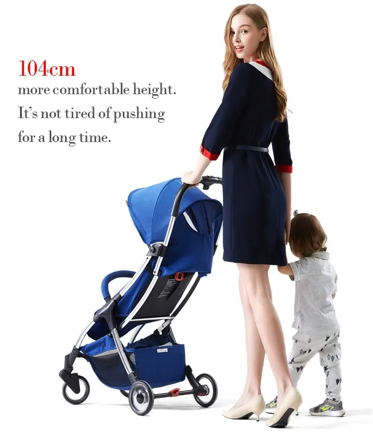 Playkids Baby Stroller ultra-light weight folding travel Baby portable 2-in-1 stroller on the airplane