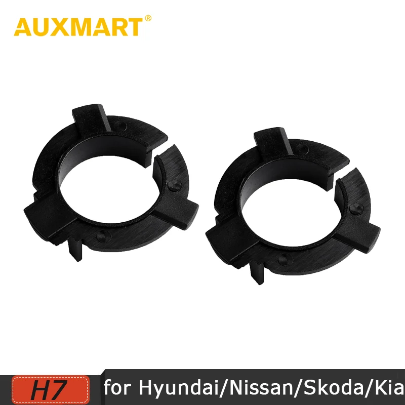 

Auxmart H7 LED kit Headlights Bulb Base Holder Adapters H7 Headlamp Clip Retainer Sockets Adaptor for Hyundai Lamando Nissan KIA