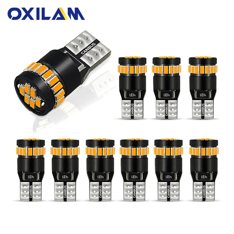 Светодиодная лампа OXILAM W5W T10 10 шт. 168 194 светодиодных ламп для салона автомобиля Geely