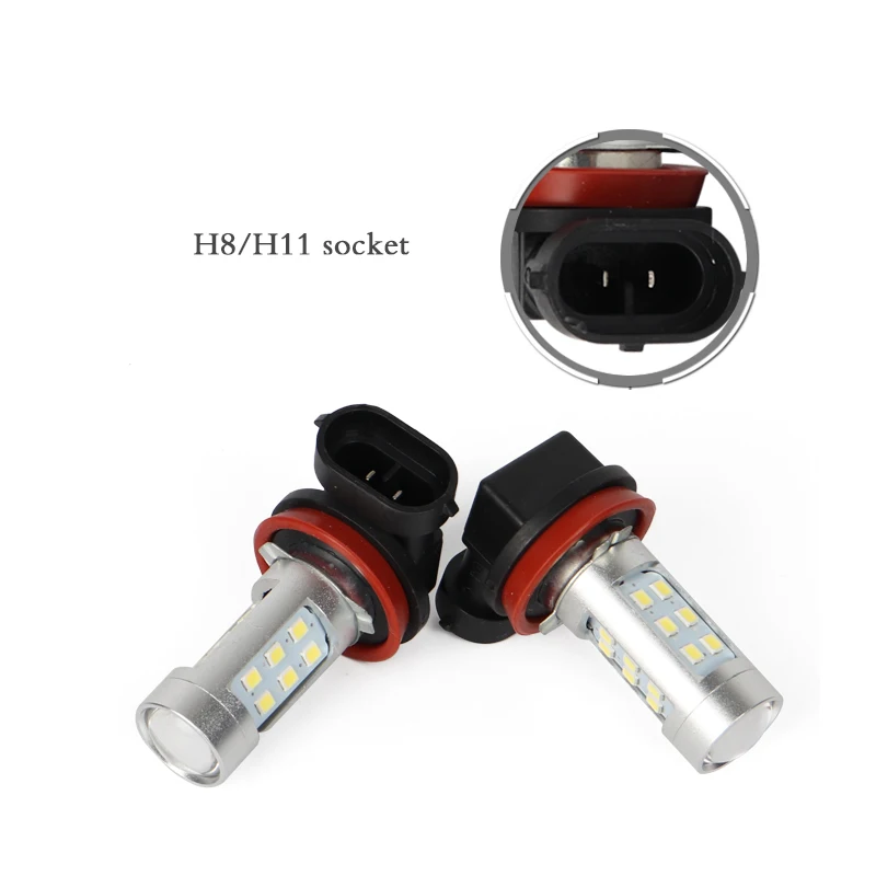 2 шт. Led CANbus H11 H8 светильник ing 21SMD Автомобильная противотуманная фара дальнего