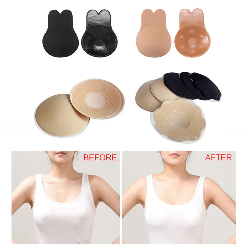

Swimwear Women Bikini Swimming Suit 2pcs Bra Pads Self Adhesive Silicone Instant Lift Up Tape Chest Sticker Bikini Swimsuit 2019