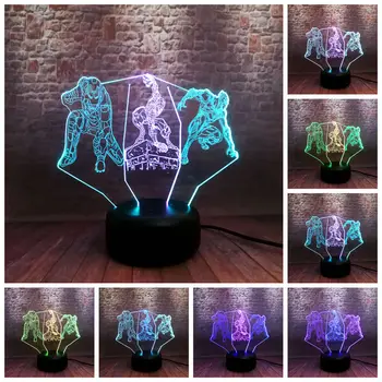 

Marvel Figuras 3D Nightlight LED 7 Mixed Colors Change Light Avengers Endgame Iron Man Spiderman Black Panther Figure Toys