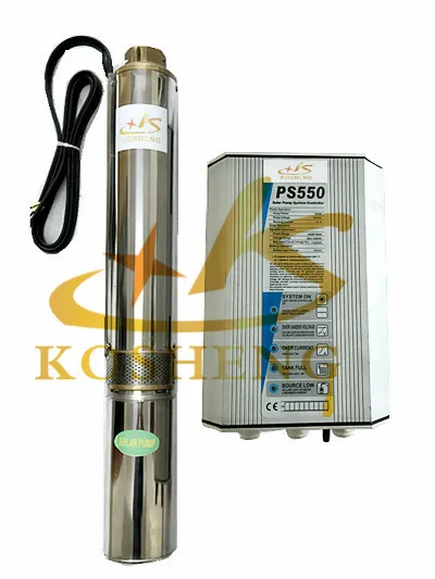 

2015 550w For Submersible Solar Water Borehole Centrifugal Pump, Pump With Mppt Controller Max. Flow 5000l/h, Max.head 24m