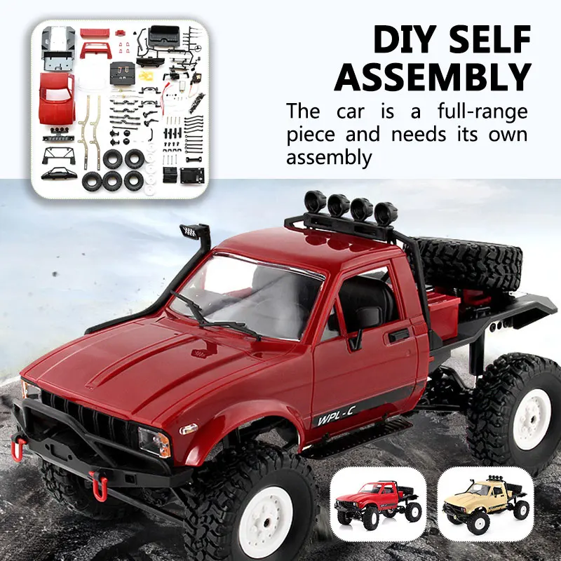 

Premium Original RC Truck DIY KIT Off-Road 4WD Toy for Wpl C-14 Diy Toy