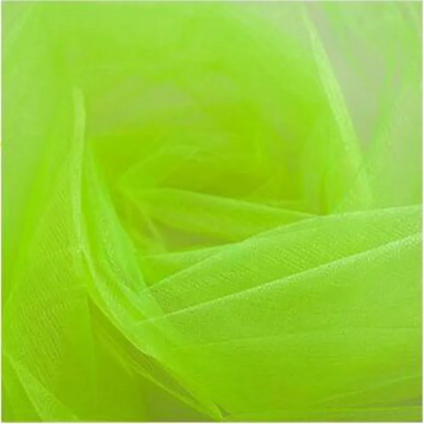 10 м x 72 см Тюль прозрачная органза ткань для вечерние украшения свадьбы события фотосессии фон реквизит сценический Декор 7Z-SH015-2 - Цвет: fruit green