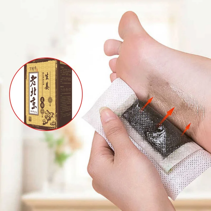 10Pcs Health Care Anti Swelling Ginger Foot Detox Patch Foot Patches