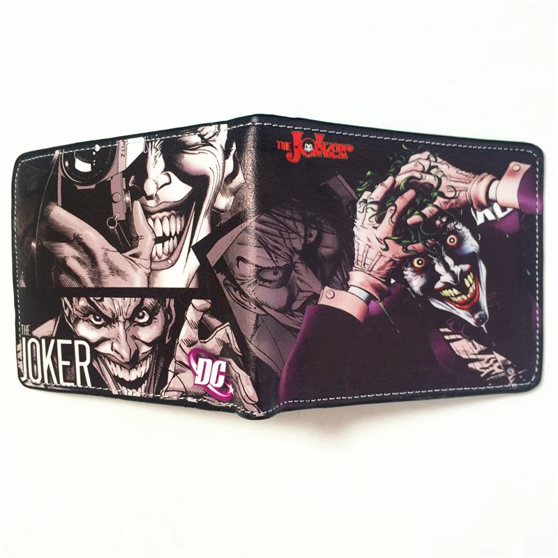 

2018 The Joker HAHAHA Purple Bi-Fold Wallet Costume Accessory W389