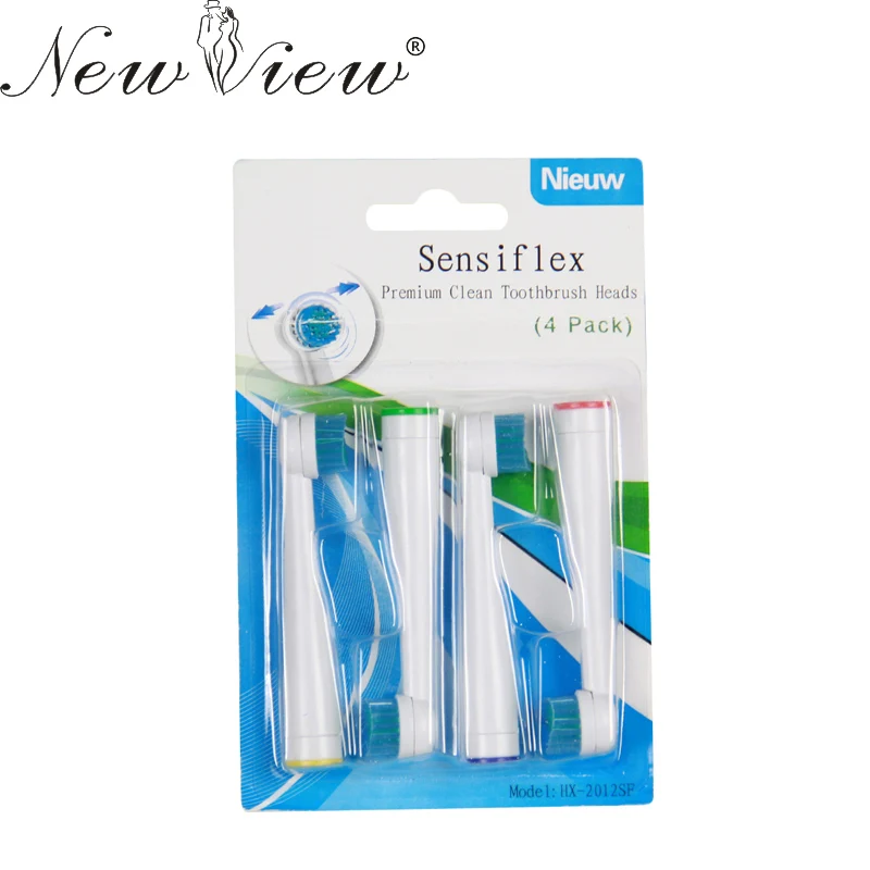 

NewView 4pcs Replacement Electric Toothbrush Heads For Philips Sonicare Electric Tooth Brush Hygiene Care Clean HX-2012SF