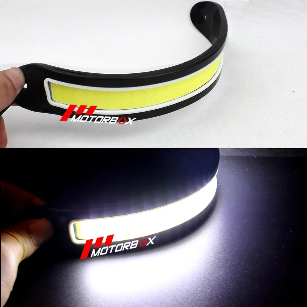 LED DRL Flexible Daytime Running Light Waterproof COB DRL Kit White Day Light / Yellow LED Fog