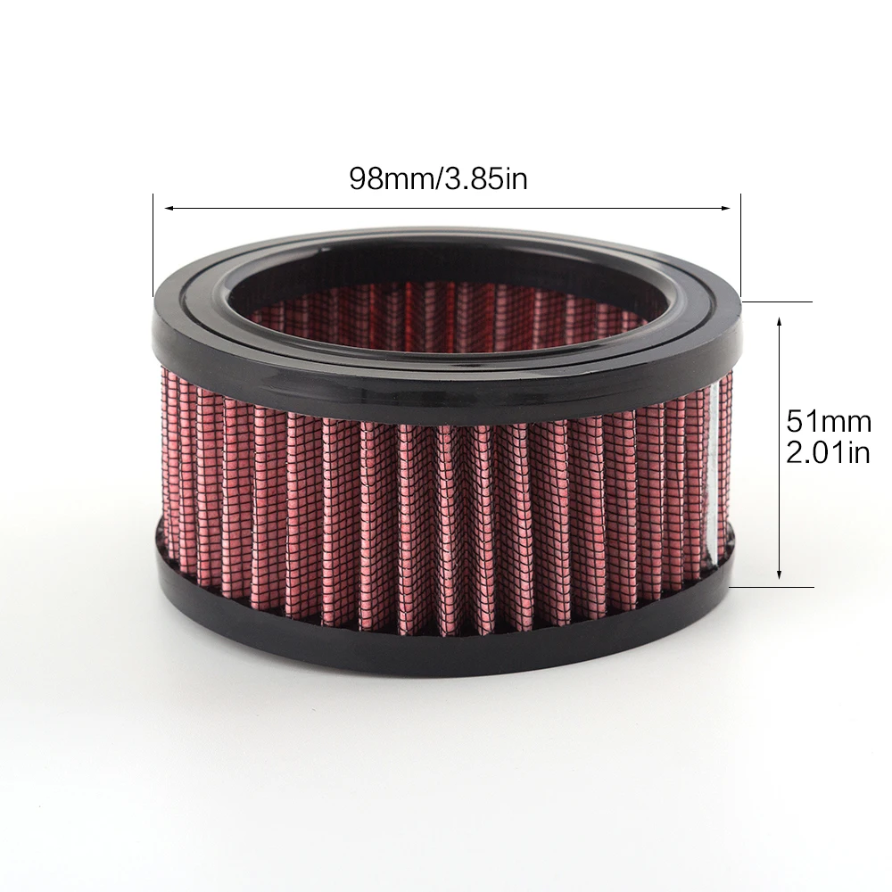 

Motorcycle Universal Replacement Air Cleaner Intake Filter For Sportster XL 883 XL1200 X48 2004 -2018