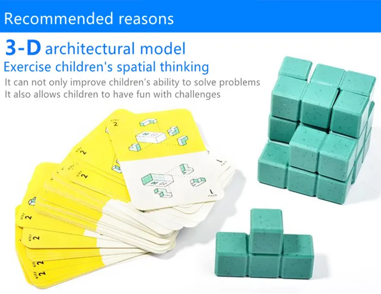 puzzles for kids Children 3D building model brain teasers 