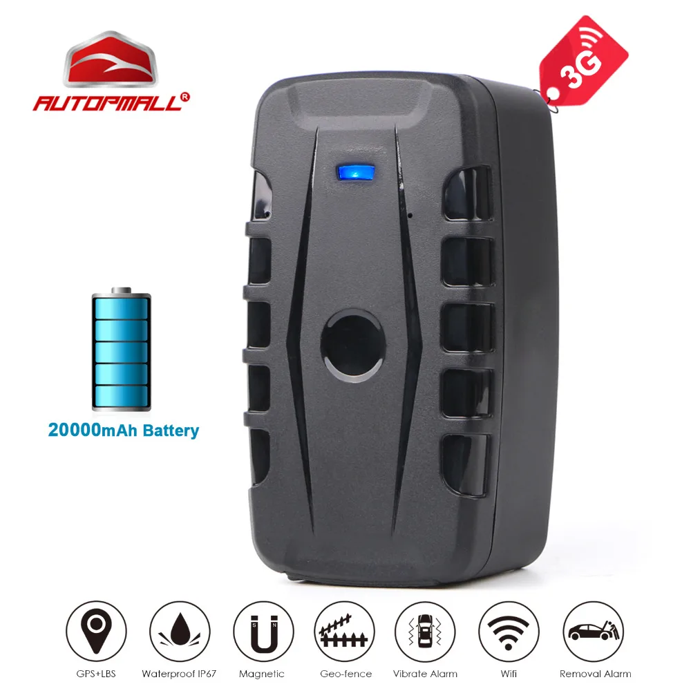 3G GPS Tracker Car Vehicle Locator LK209C 20000mAh Battery Standby Time 240 Days Real Time Tracking Magnet Waterproof Drop Alarm