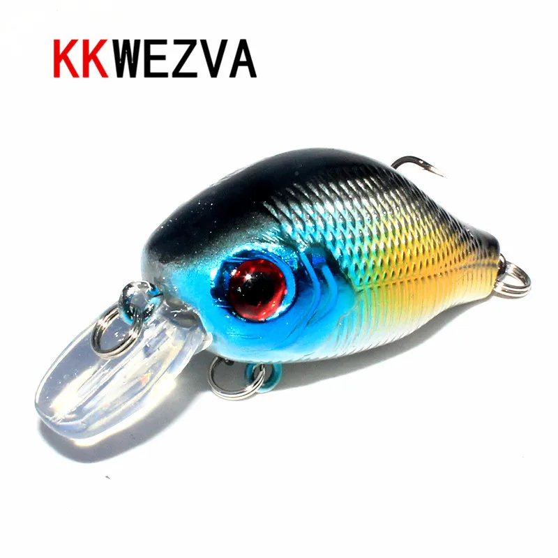 KKWEZVA 1pc 8G 5.5CM Bass Fishing Lures Crank Bait Crankbait Tackle