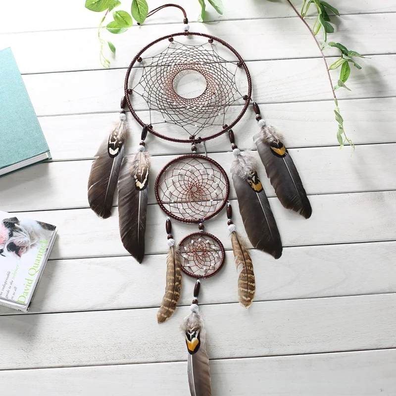 Hollow Wind Chimes Dream Catcher Handmade Traditional Feather Dream