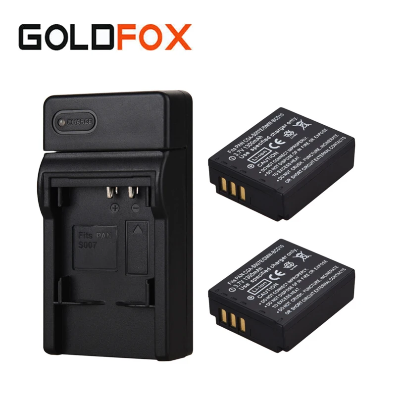 Batteria Patona 1000mAh Per Panasonic Lumix TZ1-TZ50 - Compatibile Con CGA-S007E, 2 Pezzi